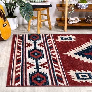 Serape Medallion Southwestern Area Rug - JONATHAN Y