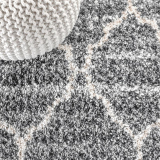 Susa Ogee Moroccan Trellis Shag Area Rug - JONATHAN Y