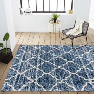 Susa Ogee Moroccan Trellis Shag Area Rug - JONATHAN Y