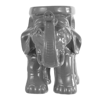 White Elephant 14.2" Ceramic Garden Stool