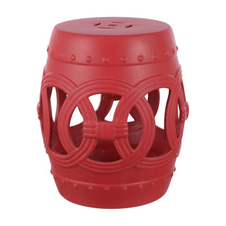 Lucky Coins 16" Chinese Ceramic Drum Garden Stool - JONATHAN Y
