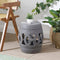 Lucky Coins 16" Chinese Ceramic Drum Garden Stool