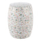 Chiara 17.5" Terrazzo Ceramic Garden Stool