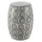 Lula 17.25" Suzani Ceramic Garden Stool