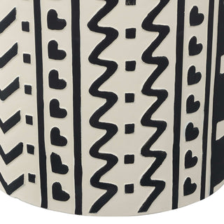 Rugvor 18" MidCentury Modern Geometric Drum Garden Stool - JONATHAN Y