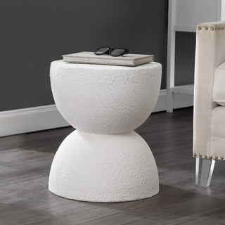 Greta 18" Mid-Century Modern Drum Accent Table - JONATHAN Y