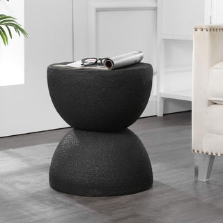 Greta 18" Mid-Century Modern Drum Accent Table - JONATHAN Y