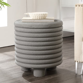 Evans 18" Minimalist Modern 3-Legged Drum Accent Table - JONATHAN Y
