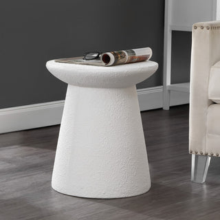 Hollie 18" Minimalist Modern Drum Accent Table Pedestal - JONATHAN Y