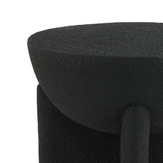 Brady 16.25" Minimalist Modern Drum Indoor/Outdoor Accent Table