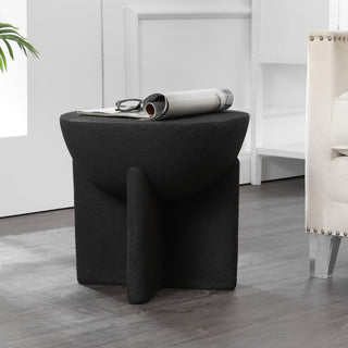 Brady 16.25" Minimalist Modern Drum Indoor/Outdoor Accent Table