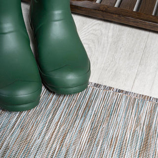 Ethan Modern Flatweave Solid  Area Rug - JONATHAN Y