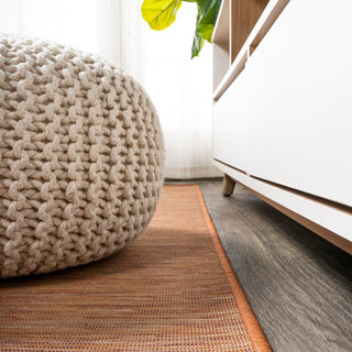 Ethan Modern Flatweave Solid  Area Rug