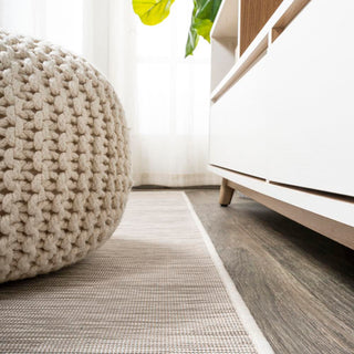 Ethan Modern Flatweave Solid  Area Rug