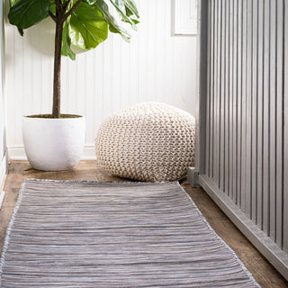 Finn Modern Farmhouse Pinstripe  Area Rug