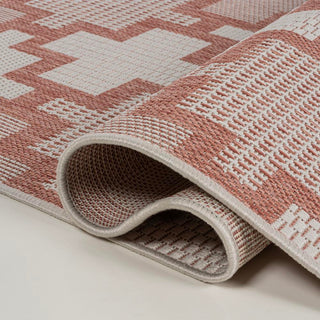 Cyrus Modern Geometric Tile Pattern Indoor/Outdoor Area Rug - JONATHAN Y