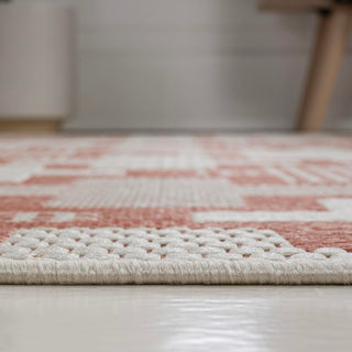 Cyrus Modern Geometric Tile Pattern Indoor/Outdoor Area Rug - JONATHAN Y