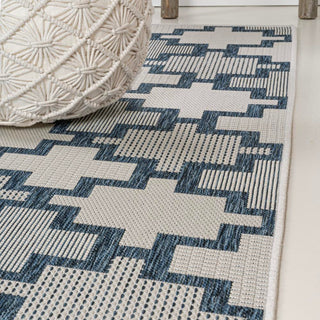 Cyrus Modern Geometric Tile Pattern Indoor/Outdoor Area Rug