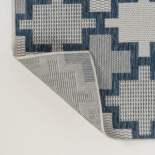 Cyrus Modern Geometric Tile Pattern Indoor/Outdoor Area Rug - JONATHAN Y