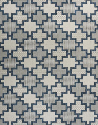 Cyrus Modern Geometric Tile Pattern Indoor/Outdoor Area Rug - JONATHAN Y