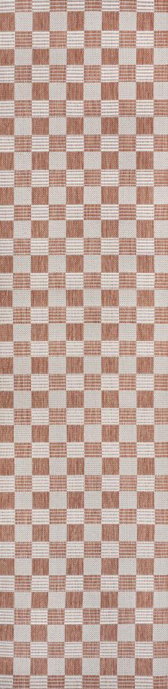 Aimee Traditional Cottage Checkerboard Indoor/Outdoor Area Rug - JONATHAN Y
