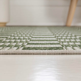 Aimee Traditional Cottage Checkerboard Indoor/Outdoor Area Rug