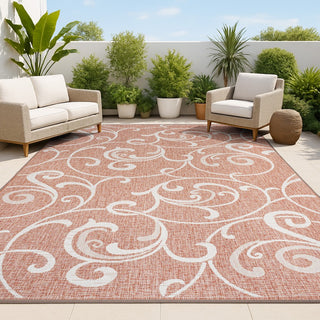 Maribel Traditional Classic All-Over Scroll Area Rug