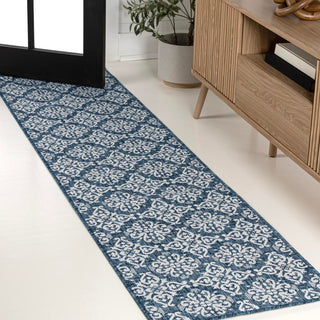 Amora Traditional Mediterranean Tile Design Indoor/Outdoor Area Rug - JONATHAN Y