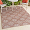 Amora Traditional Mediterranean Tile Design Indoor/Outdoor Area Rug