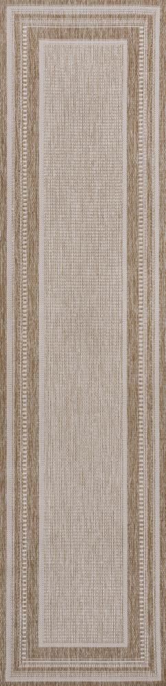 Beckett Classic Casual Border Stripe Indoor/Outdoor Area Rug - JONATHAN Y