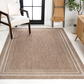 Lido Traditional Casual Pinstripe Border Area Rug - JONATHAN Y