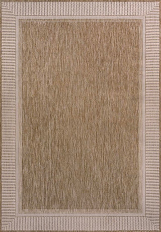 Hali Coastal Casual Wide Stripe Border Area Rug - JONATHAN Y