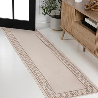 Athena Classic Geometric Border Indoor/Outdoor Area Rug - JONATHAN Y