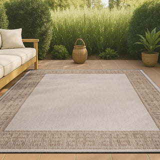 Athena Classic Geometric Border Indoor/Outdoor Area Rug