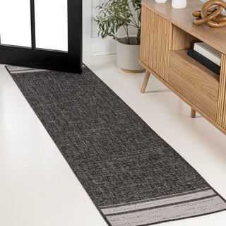 Alda Modern Minimalist Mingled Solid Indoor/Outdoor Area Rug - JONATHAN Y