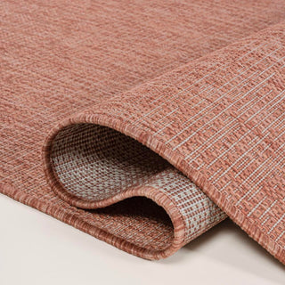 Alda Modern Minimalist Mingled Solid Indoor/Outdoor Area Rug