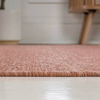 Alda Modern Minimalist Mingled Solid Indoor/Outdoor Area Rug - JONATHAN Y