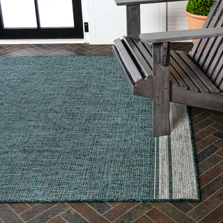 Alda Modern Minimalist Mingled Solid Indoor/Outdoor Area Rug