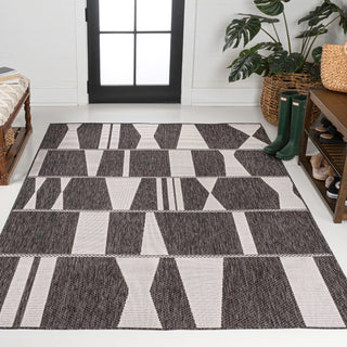Odette Modern Geometric Abstract Two-tone Indoor/Outdoor Area Rug