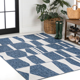 Odette Modern Geometric Abstract Two-tone Indoor/Outdoor Area Rug