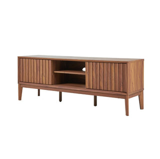 Gennaro 58 in. Farmhouse 3-Storage Sliding Door TV Stand Fits TVs up to 65 in. with Cable Management - JONATHAN Y