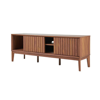 Gennaro 58 in. Farmhouse 3-Storage Sliding Door TV Stand Fits TVs up to 65 in. with Cable Management - JONATHAN Y
