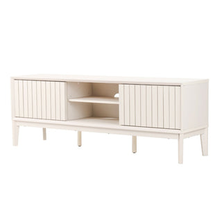 Gennaro 58 in. Farmhouse 3-Storage Sliding Door TV Stand Fits TVs up to 65 in. with Cable Management - JONATHAN Y