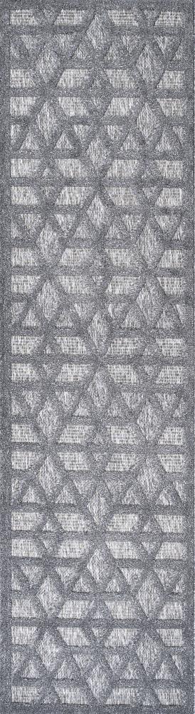 Talaia Neutral Geometric Indoor/outdoor Area Rug - JONATHAN Y