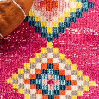 Tribal Love Geometric Area Rug - JONATHAN Y