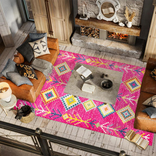 Tribal Love Geometric Area Rug - JONATHAN Y