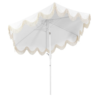 Collins 9 ft. Classic Cottage Tassel Market Patio Umbrella - JONATHAN Y