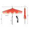 Collins 9 ft. Classic Cottage Tassel Market Patio Umbrella