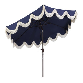 Collins 9 ft. Classic Cottage Tassel Market Patio Umbrella - JONATHAN Y