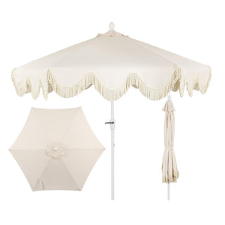 Collins 9 ft. Classic Cottage Tassel Market Patio Umbrella - JONATHAN Y